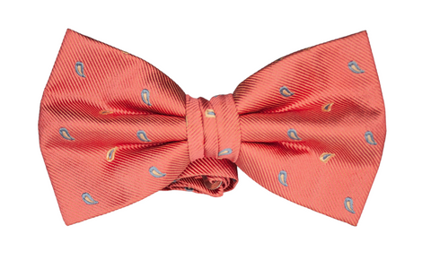 Pre-tied pink silk  Adult Bow Tie