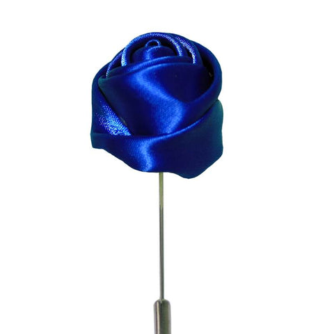 Top View of a Blue Lapel Pin