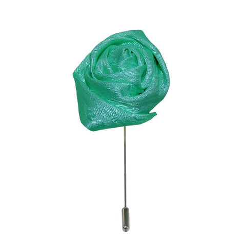 Top View of a Green Lapel Pin