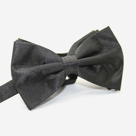 Oblique view of Jaguar Reverse Satin Bow Tie from PRochelin