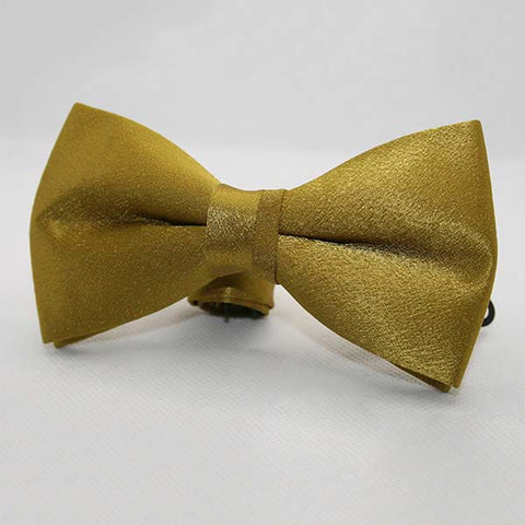 Left oblique view of Satinette Bronze Bowtie from PRochelin